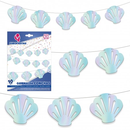 Guirnalda conchas nacar
