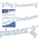 Guirnalda feliz cumpleaños sirenas nacar