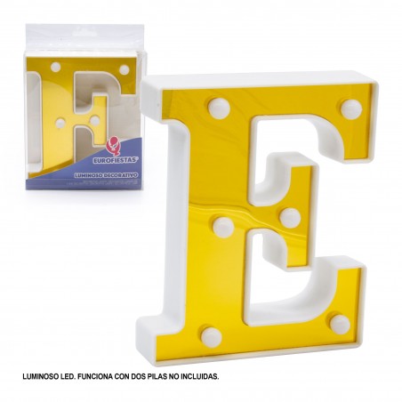 Letra led 16cm oro e