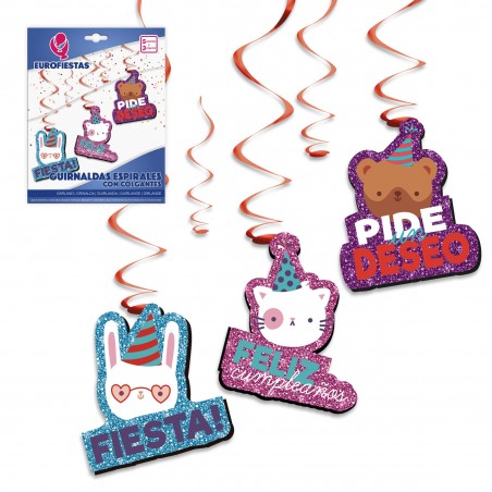 Guirnalda espiral animales