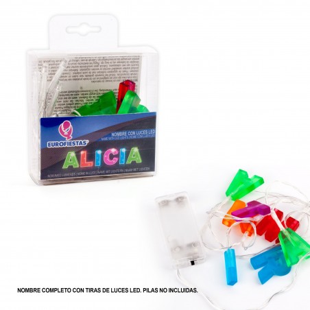 Nombre led alicia
