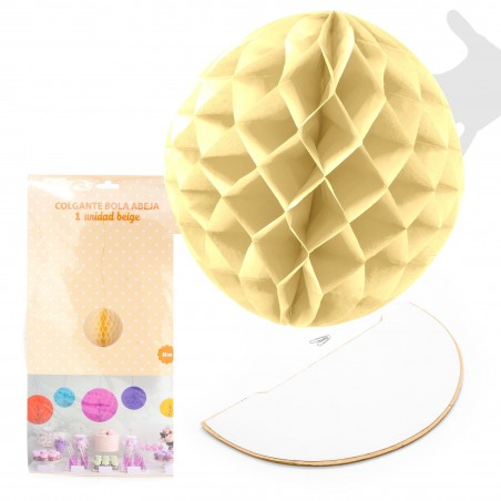 Bola abeja 1u.38cm beige