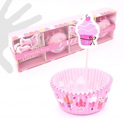 Molde magd.+palillos tarta