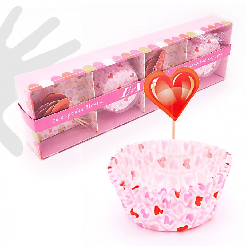 Molde magd.+palillos corazón