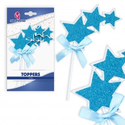 Topper estrellas azules