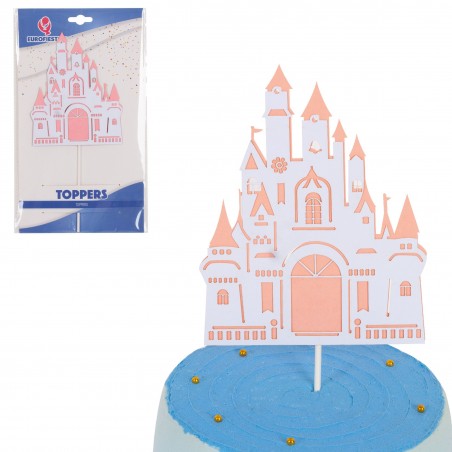 Topper castillo rosa