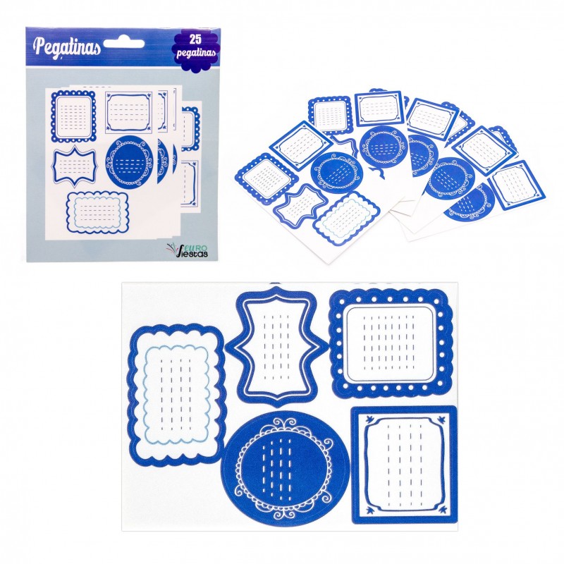 Pegatinas azules 25peg.