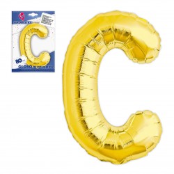 Globo poliamida letra c altura 80cm