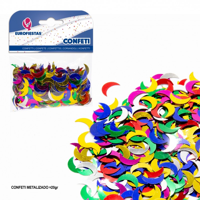 Confeti brillante luna