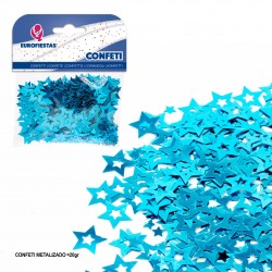 Confeti brillante estrella azul
