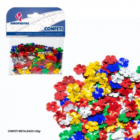 Confeti brillante flor