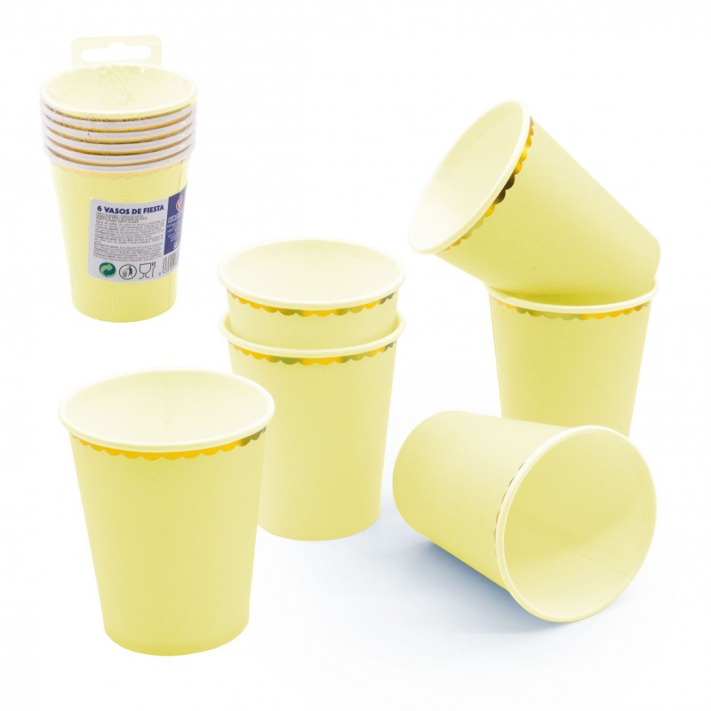 Vaso pastel amarillo