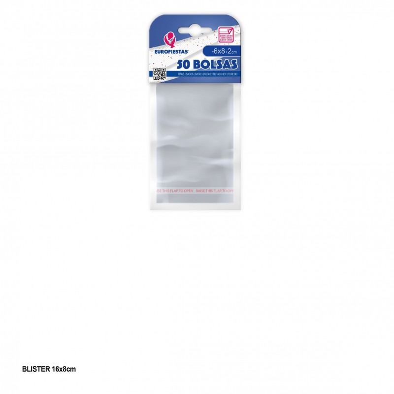 Bolsa cierre adhesivo 6x8+2