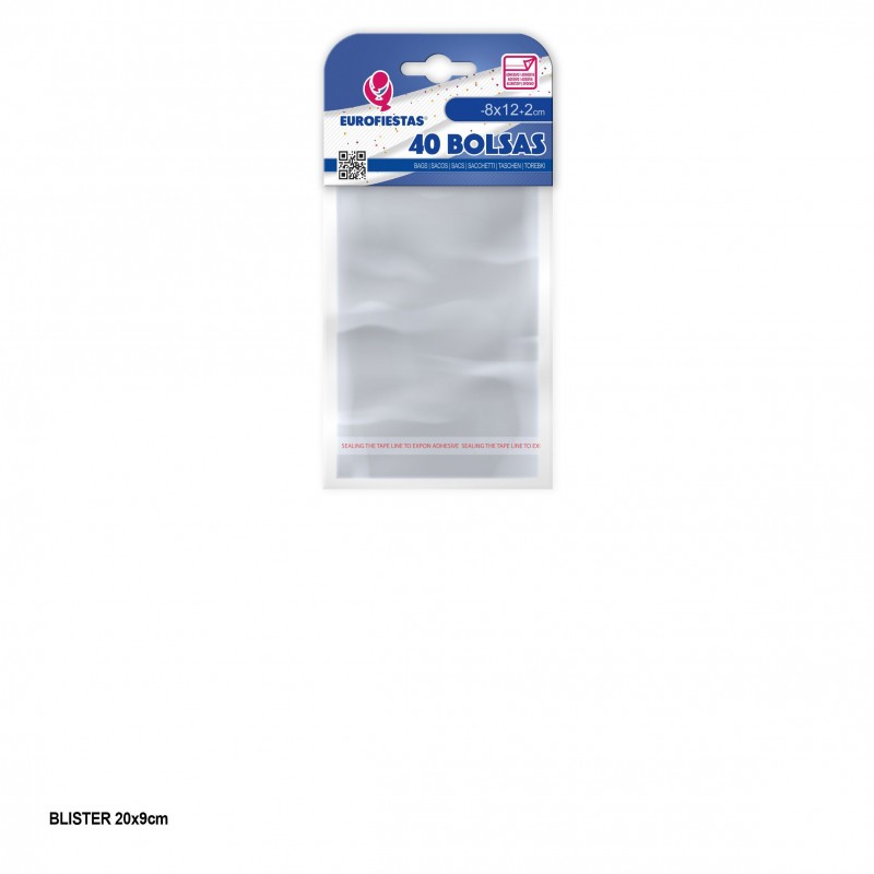 Bolsa cierre adhesivo 8x12+2