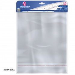 Bolsa cierre adhesivo 26x32+4