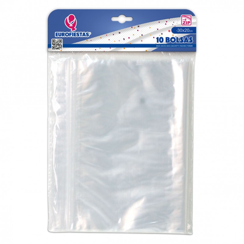 Bolsa cierre zip 20x30