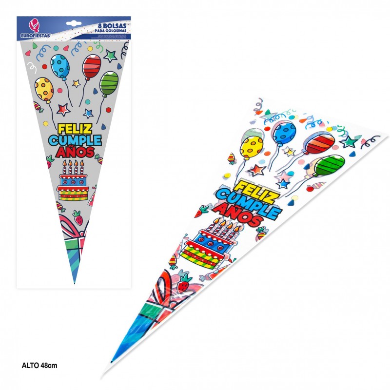 Bolsa chuches cono tarta 48x21 5