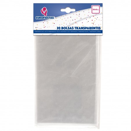Bolsa chuches transparentes 25x13cm