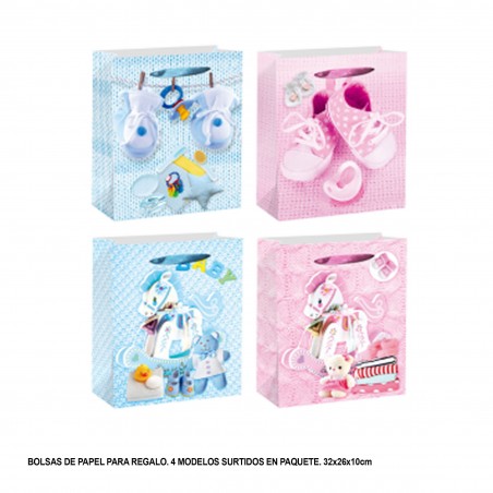 Bolsa regalo juguetes bebe 4ms 32x26x10cm
