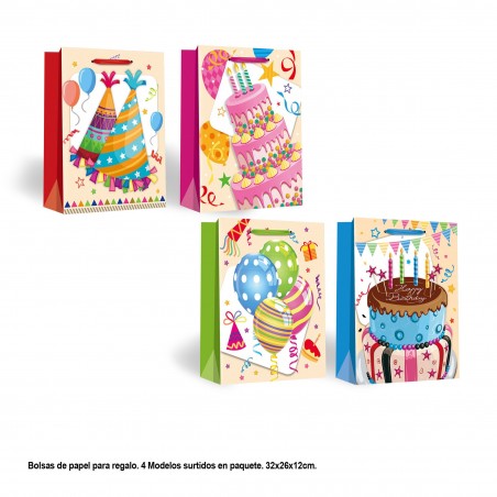 Bolsa regalo cakes 4 modelos mediana