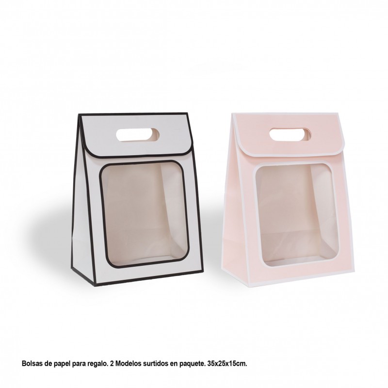 Bolsa regalo ventana 4 modelos grande