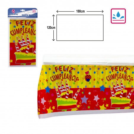Mantel fiestas 1 2x1 8m velas