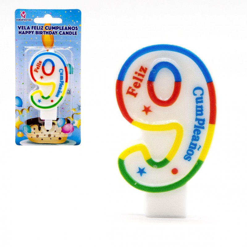 Vela arcoiris nº9