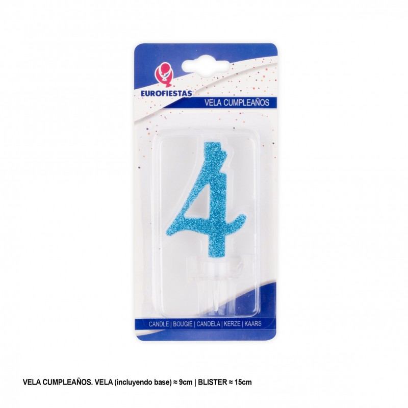 Vela purpurina azul 4