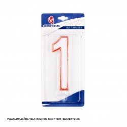 Vela gigante borde rojo 1