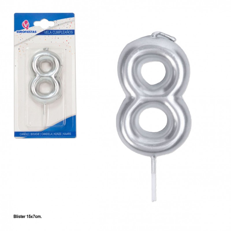 Vela bend plata nº 8