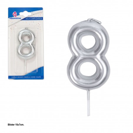 Vela bend plata nº 8