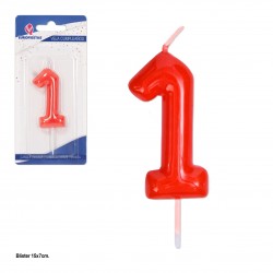 Vela bend roja nº 1