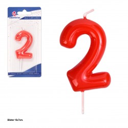 Vela bend roja nº 2