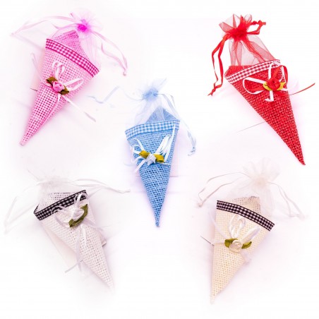 Cono sencillo con lazo para regalo