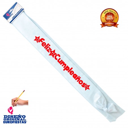 Banda cumpleaños blanca star