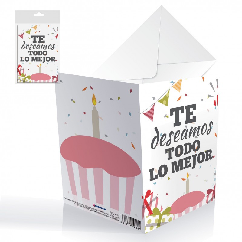 Tarjeta cumple todo lo mejor