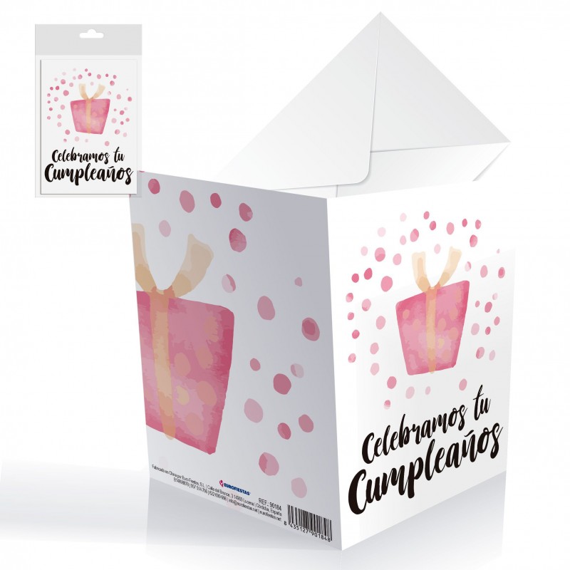 Tarjeta cumple celebramos