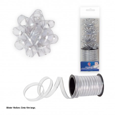 Rollo 10m lazo 1cm plata