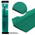 Papel crespon verde 0 5 2 5m.