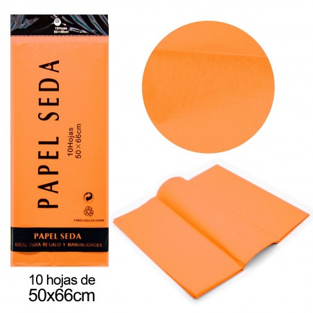 Papel seda naranja