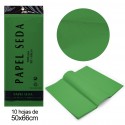 Papel seda verde oscuro