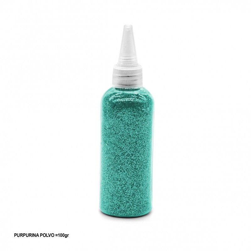 Purpurina polvo 100g turquesa