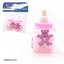 Biberon osito de pie rosa