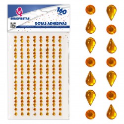 160 gotas adhesivas oro
