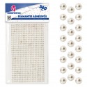 560 diamantes adhesivos peq plata chapado