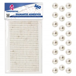 560 diamantes adhesivos peq plata chapado