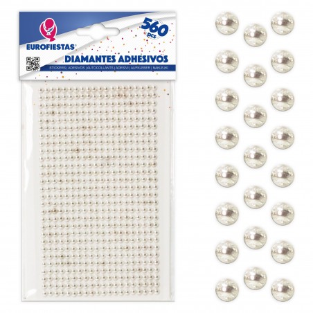 560 diamantes adhesivos peq plata chapado