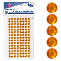 120 diamantes adhesivos gr oro