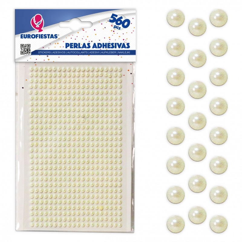 560 perlas adhesivas peq beige