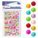 260 perlas adhesivas med colores